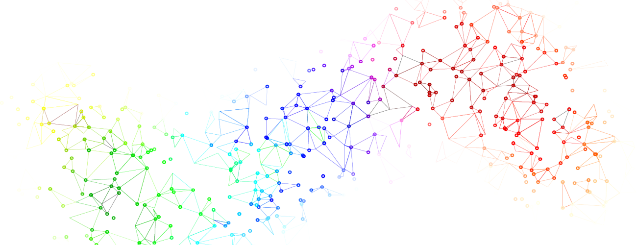 Research data from a clinical trial. From left to right, green, blue, and red in a sideways z shape.