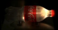 laser pulse going through a soda bottle